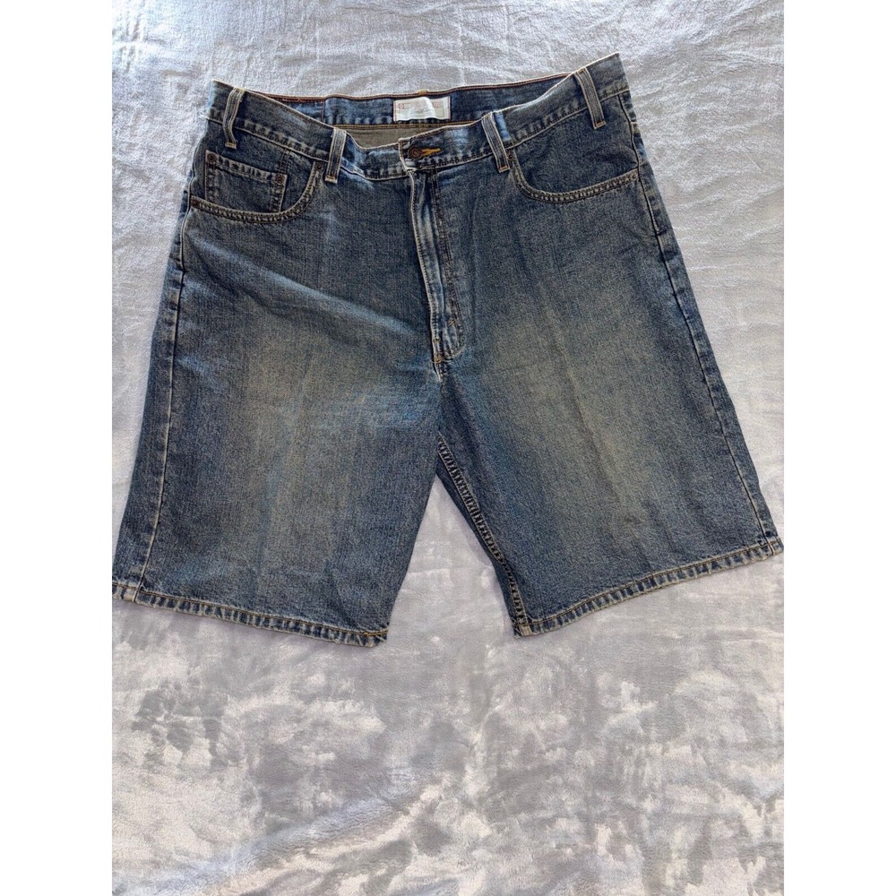 Levi's 550 Relaxed Fit Mens Denim Shorts Size 38 Blue Bermuda Mexico VTG